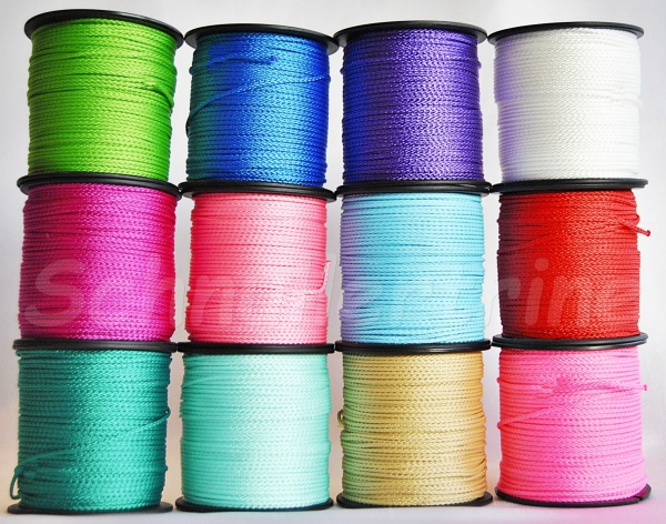 PP Polypropylenschnur 1,5 mm,100 m, Seil, Kordel,Schnur für Schnullerketten Greiflinge, fluorpink